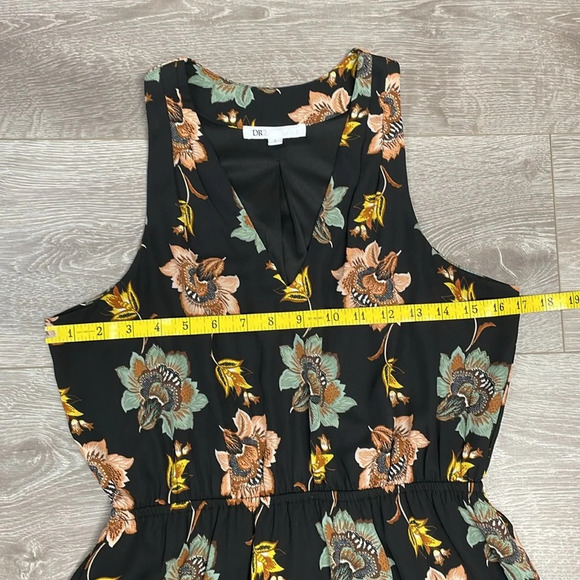 NWOT DR2 by Daniel Rainn Black Floral Sleeveless V-Neck Dress S - Picture 9 of 16